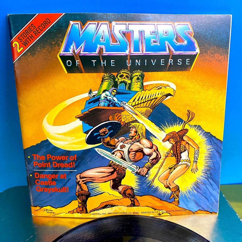 Massierst Of The Universe VTG 80s Vinyl Record And 2 Stories Mini Comic Book 7”